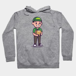 Courier Shipping Package Cartoon Hoodie